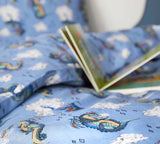 Cath Kidston Peace Dragons-Duvet Set-Blue