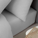 Catherine Lansfield Brushed Cotton King Fitted Sheet In Grey