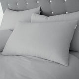 Catherine Lansfield Brushed Cotton Standard Pillowcase Pair In Grey
