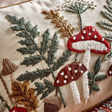 Catherine Lansfield Embroidery Woodland Cushion In Natural