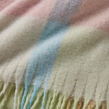 Catherine Lansfield Faux Mohair Check Throw In Multi