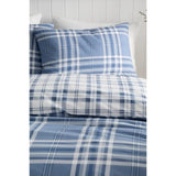 Catherine Lansfield 'Kelso Check' Reversible King Duvet Cover Set In Blue
