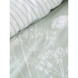 Catherine Lansfield Meadowsweet Floral Reversible Duvet Cover Set Green