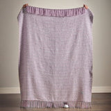 Catherine Lansfield Stab Stitch Throw In Lilac
