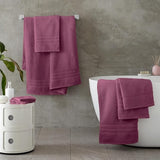 Catherine Lansfield Zero Twist Soft & Absorbent Cotton Bath Sheet In Raspberry