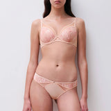 Chantelle Electra Plunge T-Shirt Bra In Nude Camaieu