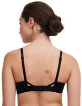 Chantelle Tattoo Love Half Cup Bra In Black/Golden Beige