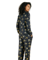 Chelsea Peers Gold Ribbon Bow Print Long Pyjama Set
