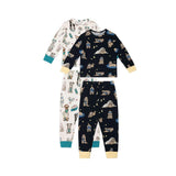 Chelsea Peers Kids Tennis Dogs Print / Cockapoo Snooze Print Long Pyjama Set
