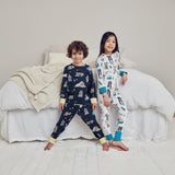 Chelsea Peers Kids Tennis Dogs Print / Cockapoo Snooze Print Long Pyjama Set