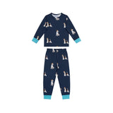 Chelsea Peers Kids Terrier Dog Stripe Print Long Pyjama Set