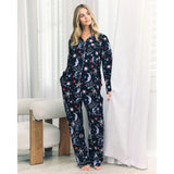 Chelsea Peers Organic Cotton Mystic Moon Print Long Pyjama Set