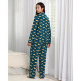 Chelsea Peers Sausage Dog Stroll Print Long Pyjama Set