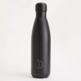 Chilly's Original Monochrome Flask In All Black, 500ml