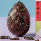 Chococo Pistachio & Raspberry DARK Chocolate Easter Egg, 175g(vf)
