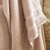 Christy Antalya Turkish Cotton Face Towel In Pale Rose