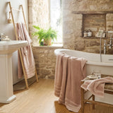 Christy Antalya Turkish Cotton Hand Towel In Pale Rose