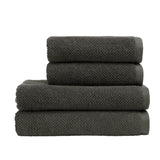 Christy Brixton Textured Towels in Liquorice