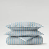 Christy Calder Stripe King Size Duvet Set In Blue