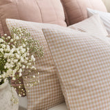 Christy Gingham Yarn Dye Standard Pillowcase Pair in Pink