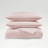 Christy Organic Double Duvet Cover Set In Powder Pink