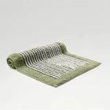 Christy Portobello Stripe Bath Mat in Sage