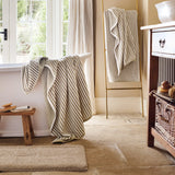 Christy Portobello Stripe Bath Sheet In Birch