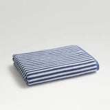 Christy Portobello Stripe Hand Towel In Chalk Blue