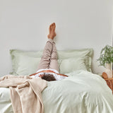 Christy Pure Organic Cotton Oxford Pillowcases in Sage