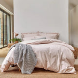 Christy Pure Organic Cotton S-King Duvet Set In Powder Pink