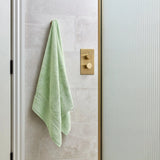 Christy Serene Hand Towel In Cucumber