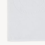 Christy Wimbledon Logo Bath Towel In White