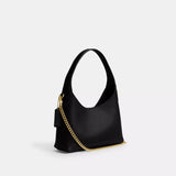 Coach Brooklyn Shoulder Bag 23 In Brass/Black