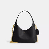 Coach Brooklyn Shoulder Bag 23 In Brass/Black
