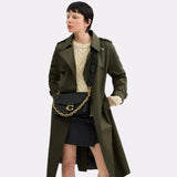 Coach Chain Tabby Shoulder Bag In Black