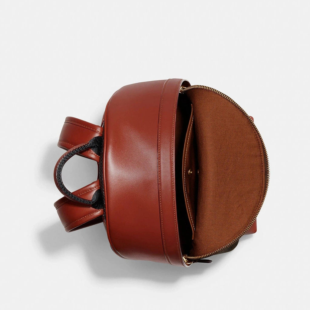 coach charter mini backpack Coach Charter Backpack 24 In Signature Canvas Tan Rust