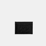 Coach Essential Card Case With Pillow Quilting in Black