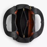 Coach Hadley Small Leather Grab Bag in Black