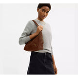 Coach Lola Shoulder Bag In Warm Brown Suede