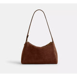 Coach Lola Shoulder Bag In Warm Brown Suede