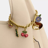 Coach Motif Chain Bag Charm In Multi