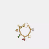 Coach Motif Chain Bag Charm In Multi