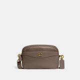 Coach Pebble Camera Bag Brass Bark Stone