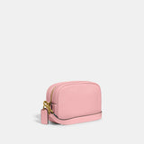 Coach Pebbled Leather Camera Bag Bubblegum