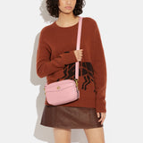 Coach Pebbled Leather Camera Bag Bubblegum