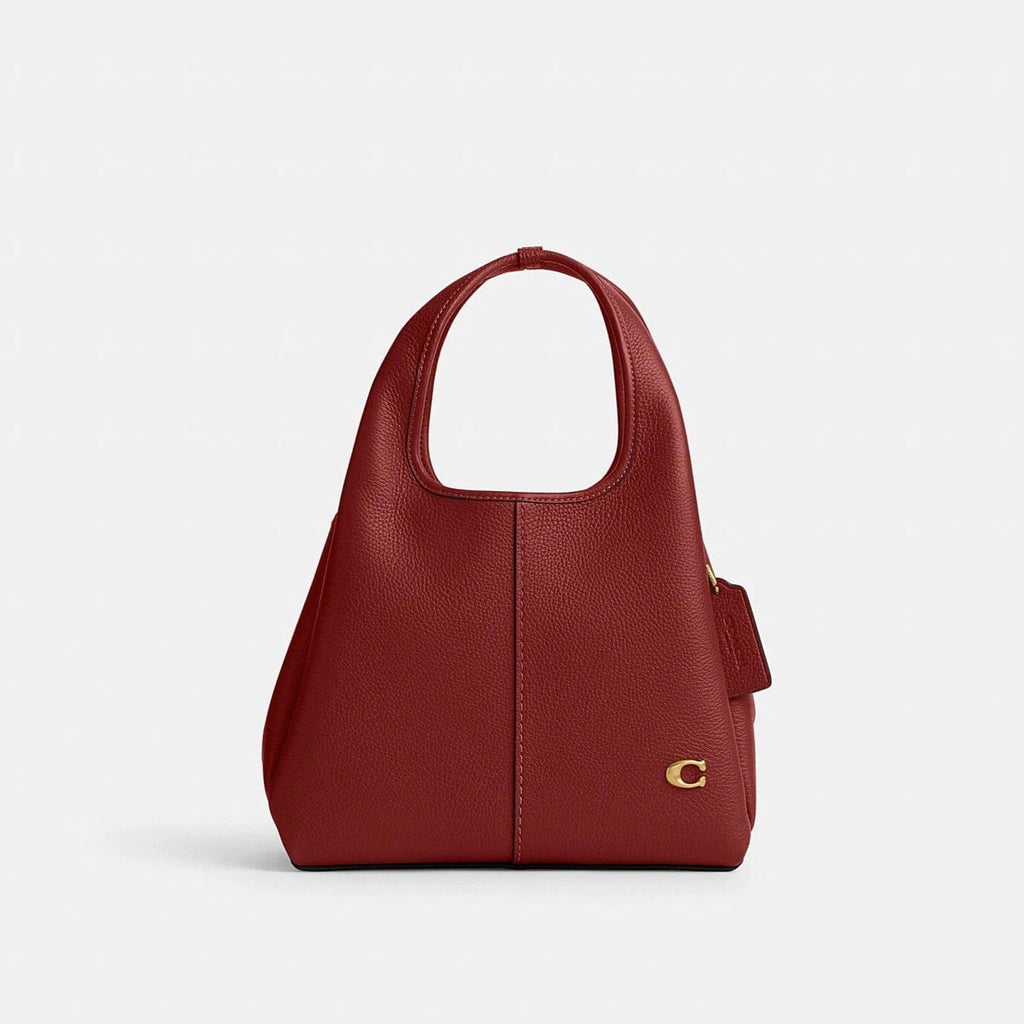 Coach Small Hadley Shoulder Bag in Enamel Red