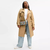 Coach Tabby Shoulder Bag 20 With Cherry Embroidery in Brass/Denim