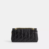 Coach Tabby Shoulder Bag 26 With Pillow Quilting in Brass/Black