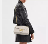 Coach Tabby Shoulder Bag 26 With Pillow Quilting in Brass/Chalk