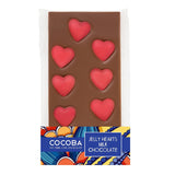 Cocoba Chocolate Jelly Hearts Milk Chocolate Bar